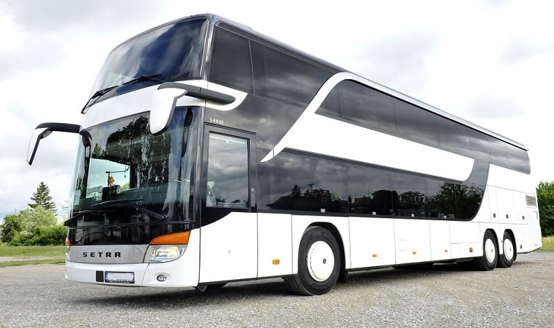 Germany: Bus agency in Waren, Mecklenburg-Vorpommern